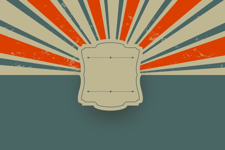 Spiral retro rays vintage background Royalty Free Vector