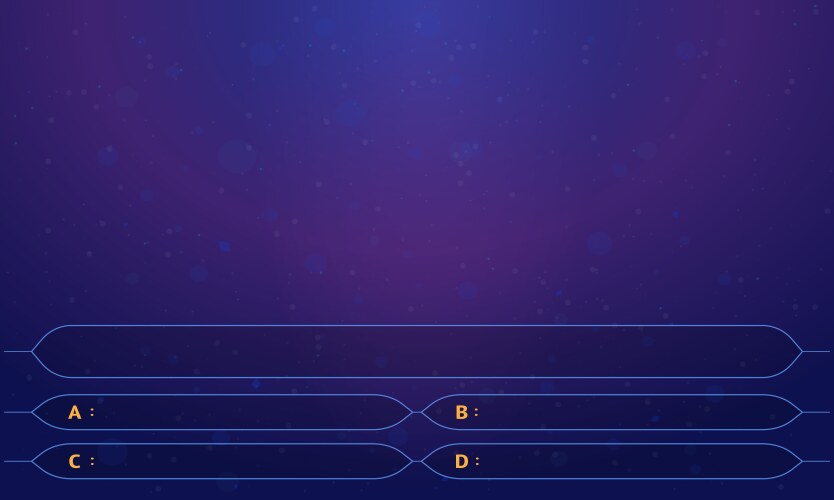 Game quiz template on gradient background vector image