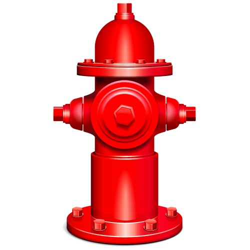 Red Fire Hydrant Royalty Free Vector Image - VectorStock