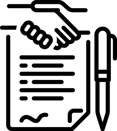 Agreement vector image