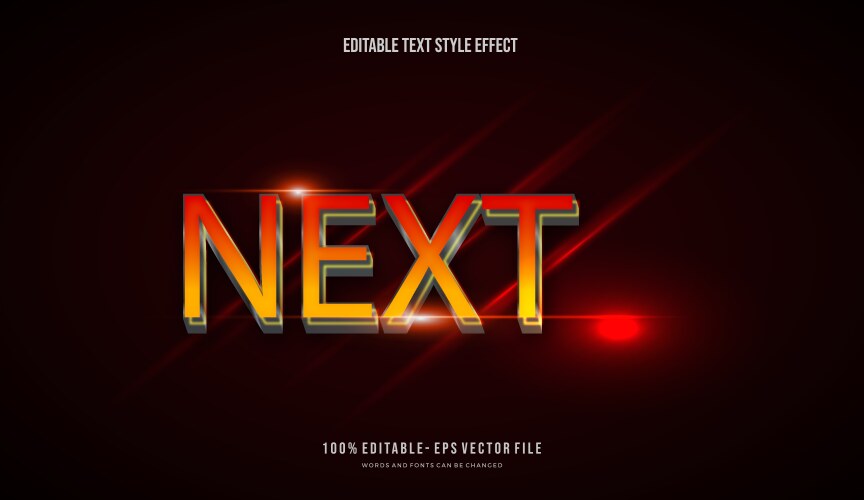 Modern editable text style effect gradient color vektorbild