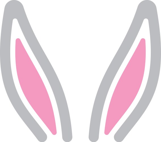 Easter bunny ears mask Royalty Free Vector Image