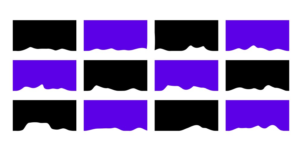 Set of cut tear papers icons Royalty Free Vector Image