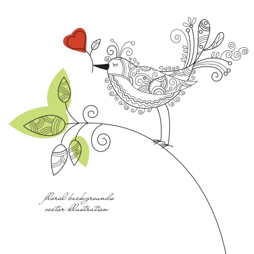 Bird background Royalty Free Vector Image - VectorStock