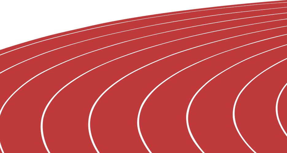 turn red running track vector image