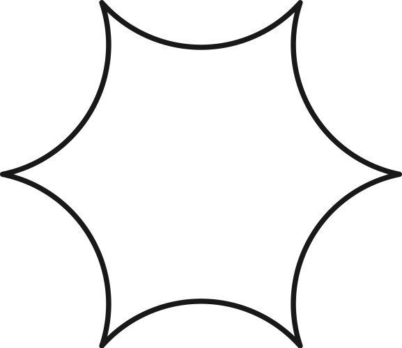 Star shape abstract Royalty Free Vector Image - VectorStock