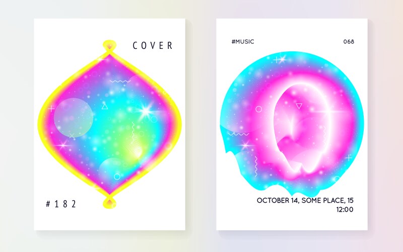 Fluid shape with dynamic elements vector image