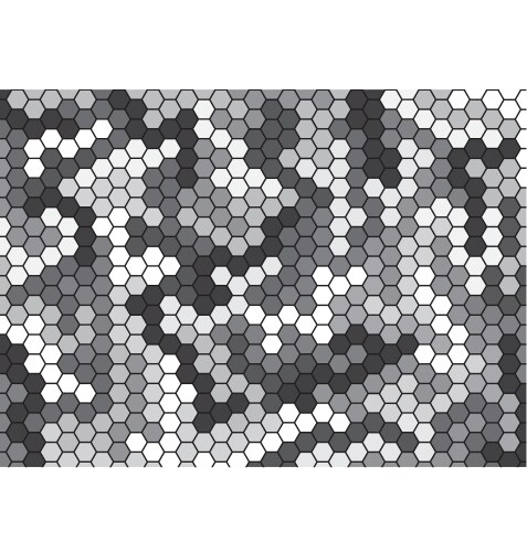 Geometric Hexagon Block Pattern vector image