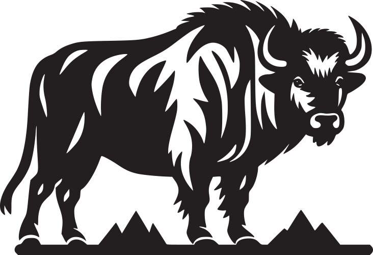 Bison Black and White Vector Images (over 9,100)