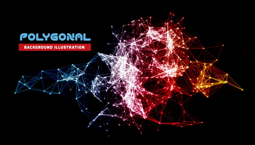 Molecular Network Background vector image
