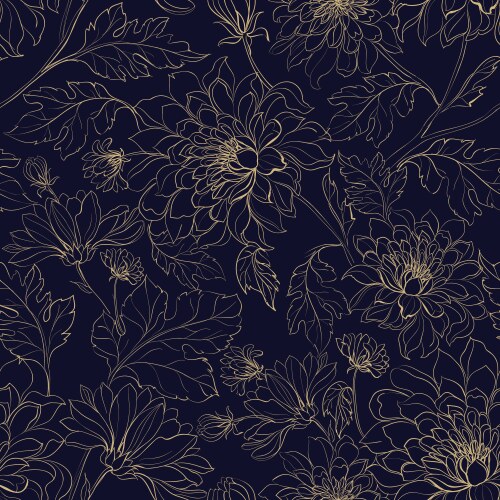 Seamless floral pattern Royalty Free Vector Image