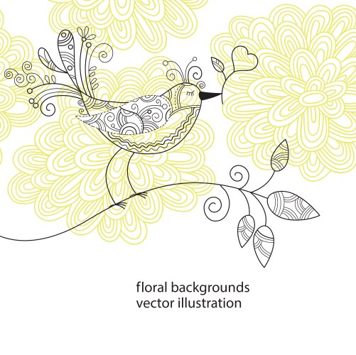 Bird background Royalty Free Vector Image - VectorStock
