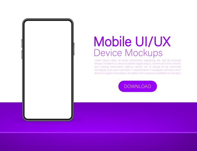 Icon with mobile ui and ux design on red vector image