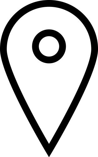 Gps pointer on map image vector image