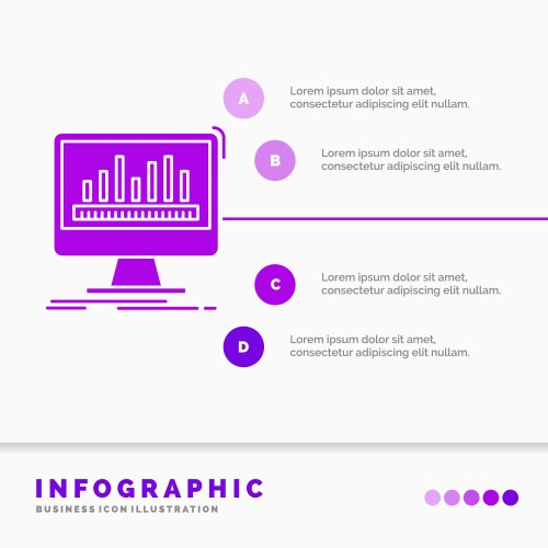 Analytics processing dashboard data stats vector image
