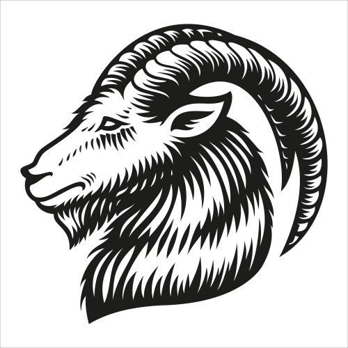 Capricorn Zodiac Symbol Vector Image