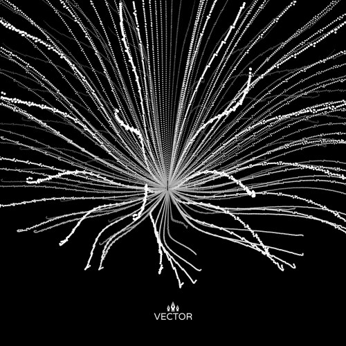 Abstract science or technology background array vector image