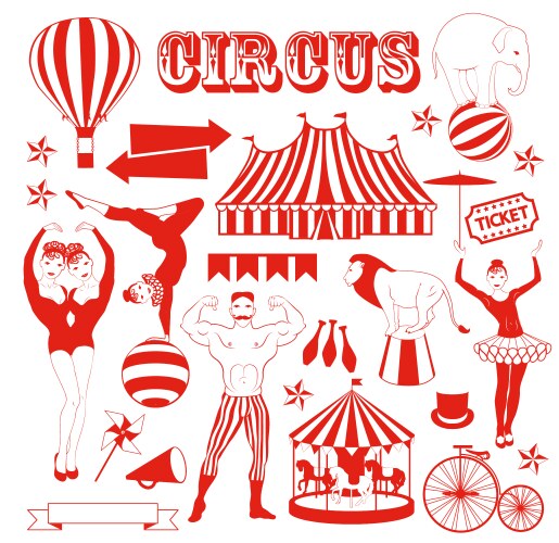 Pattern of the circus Royalty Free Vector Image