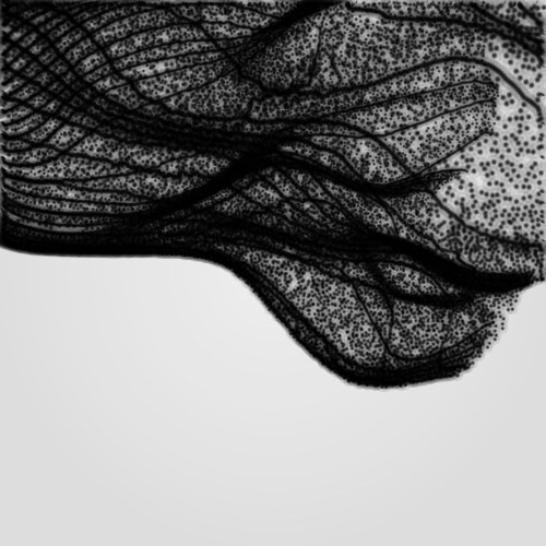 Array with dynamic particles 3d technology style vector image