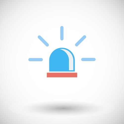 Police Siren Icon Vector Image
