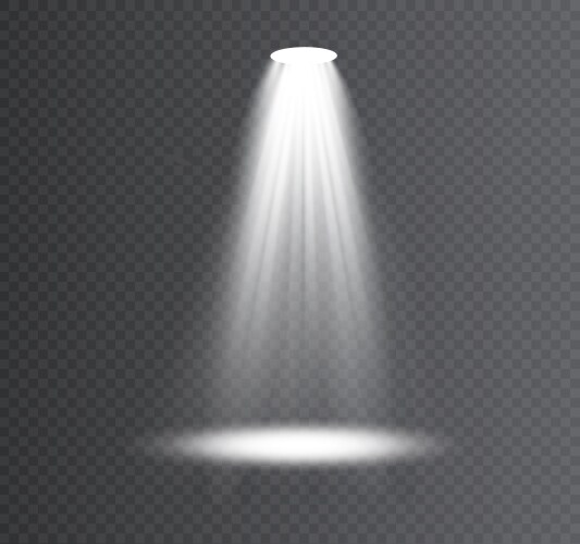 Spotlight lighting light source studio Royalty Free Vector