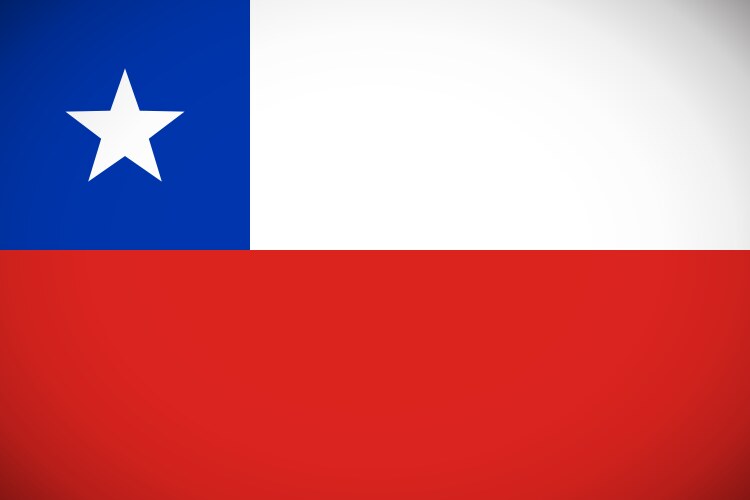 Chilean National Flag Vector Image