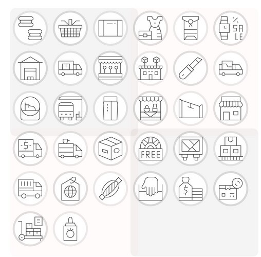 Merchandise icon Vector Images & Graphics for Commercial Use | VectorStock