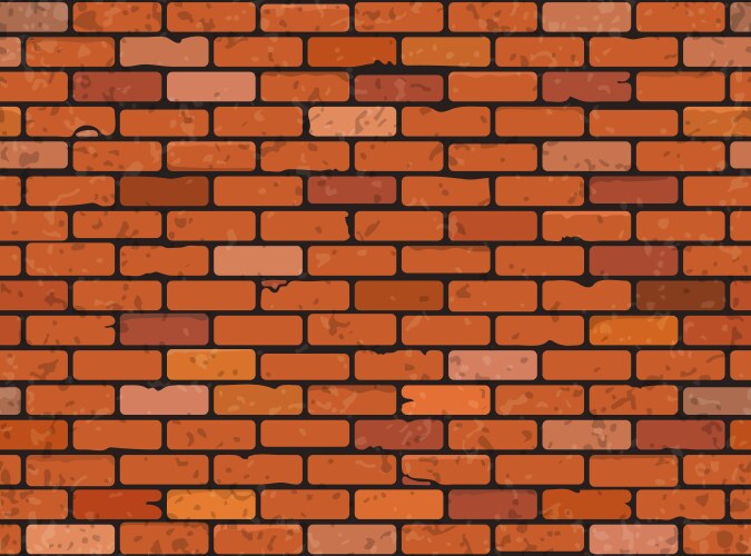 Red brick wall seamless texture Royalty Free Vector Image