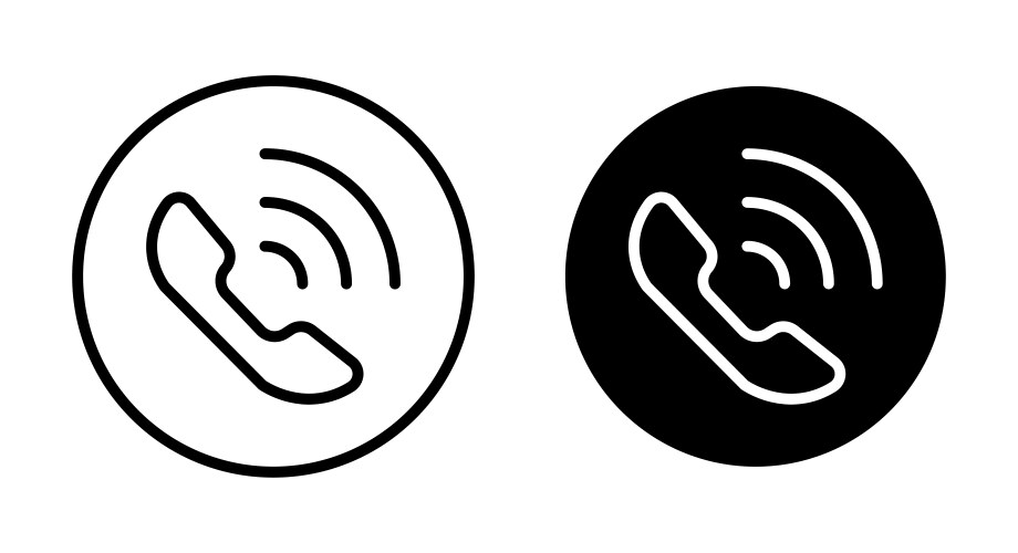 Office phone icon Royalty Free Vector Image - VectorStock