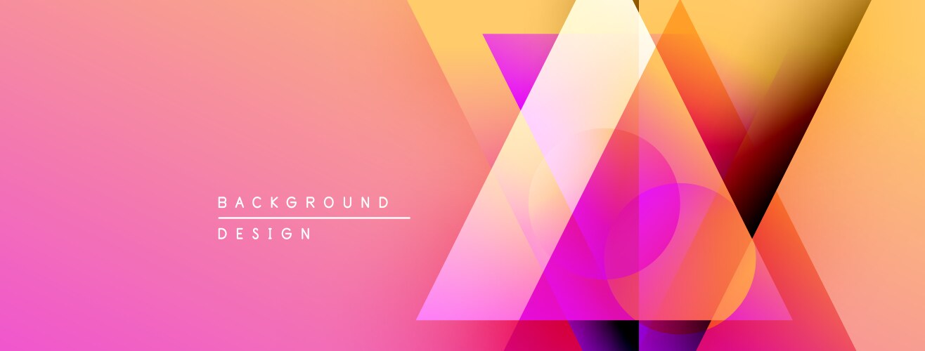 Abstract gradient background overlapping shapes vector image