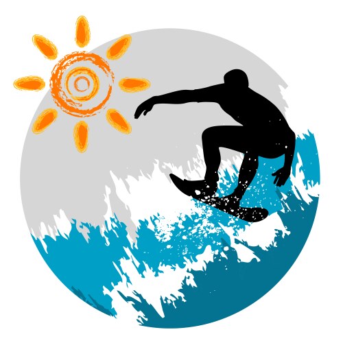 Surfing Royalty Free Vector Image - VectorStock