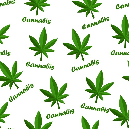 Marijuana Vector Pattern Cannabis Leaf Pattern – Royalty-Free Vector | VectorStock