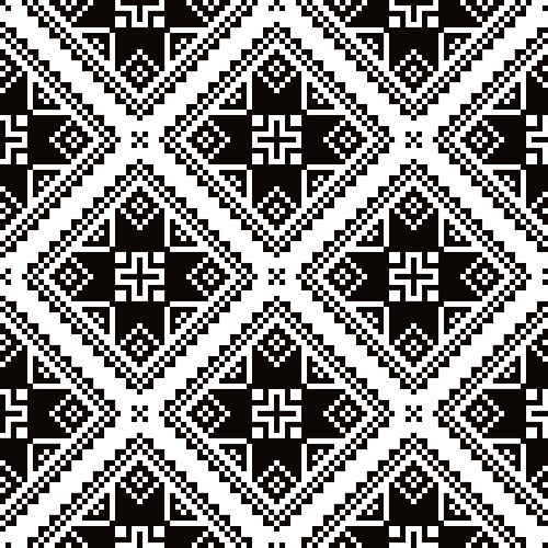 Ukrainian hutsul pysanky seamless pattern Vector Image
