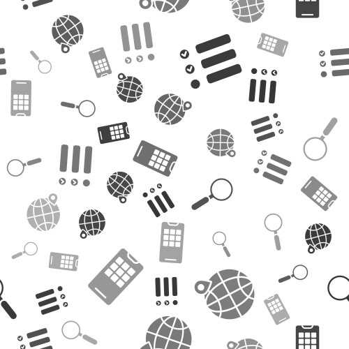Set task list location on globe magnifying vector image