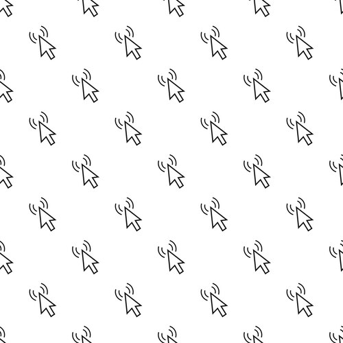 Cursor of mouse clicks pattern simple style vector image