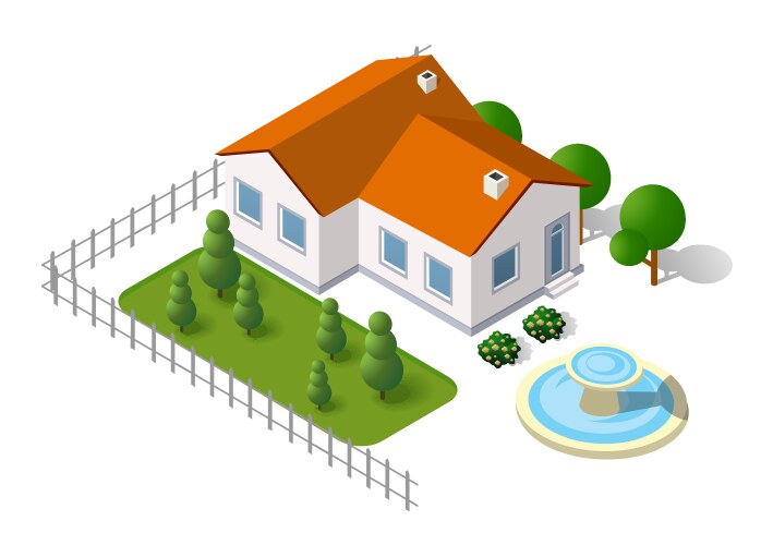 Rural valley farm countryside Royalty Free Vector Image