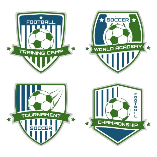 Soccer Emblem Set Vector Image