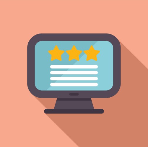 Online customer review concept vector image