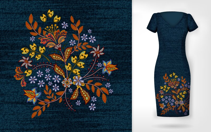 Embroidery pattern Vector Images & Graphics for Commercial Use ...