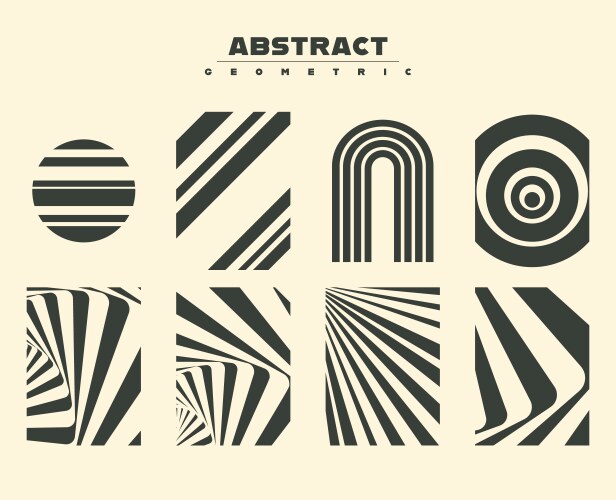 geometric abstract shapes for flyers posters vector image