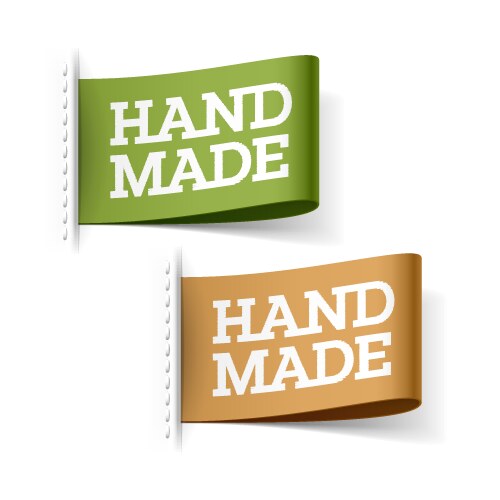 Handing Vector Label Handmade Labels Vector Images (over 25,000)