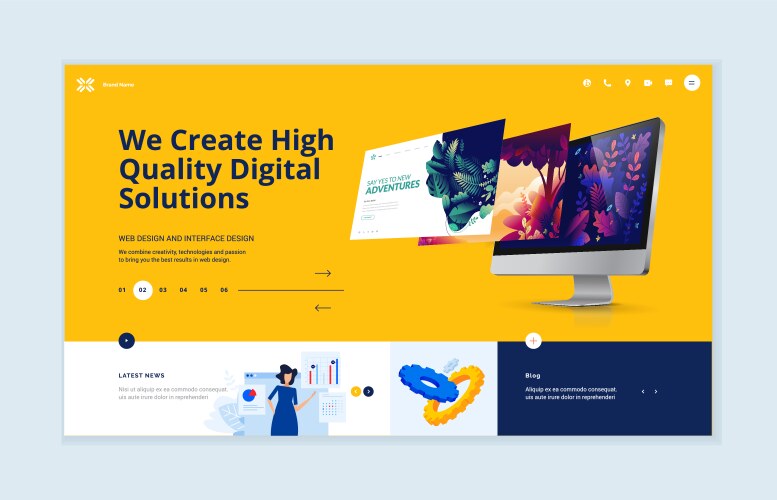 Responsive design concept Royalty Free Vector Image