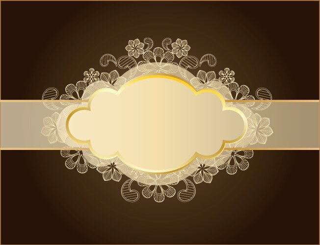 Gold frame Royalty Free Vector Image - VectorStock