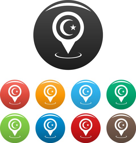 Mosque Pin Icon Vector Images (over 200)