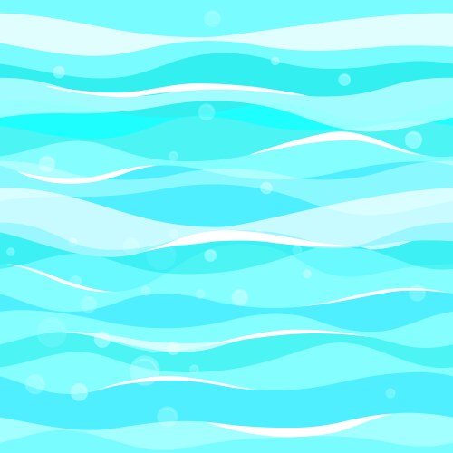 Sea waves seamless pattern Royalty Free Vector Image