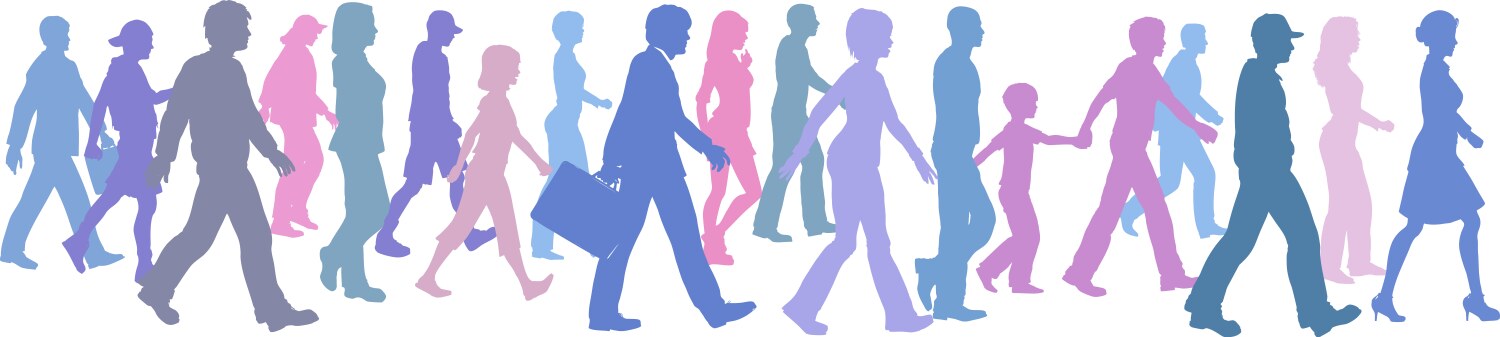 Pobl Vector Diverse population Royalty Free Vector Image - VectorStock