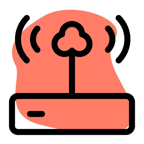 Controlling network resources using a server vektorbild