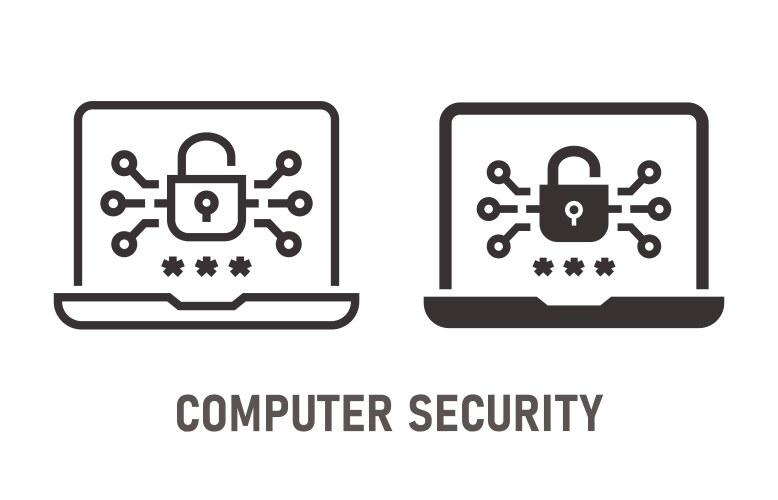 Security system design Royalty Free Vector Image