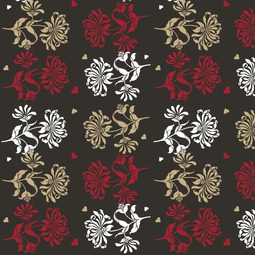 floral seamless pattern vector image