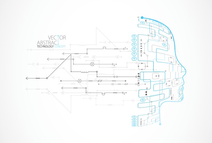 Artificial Intelligence Concept Technology Vector Image
